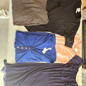 Blue Button-Down Cardigan